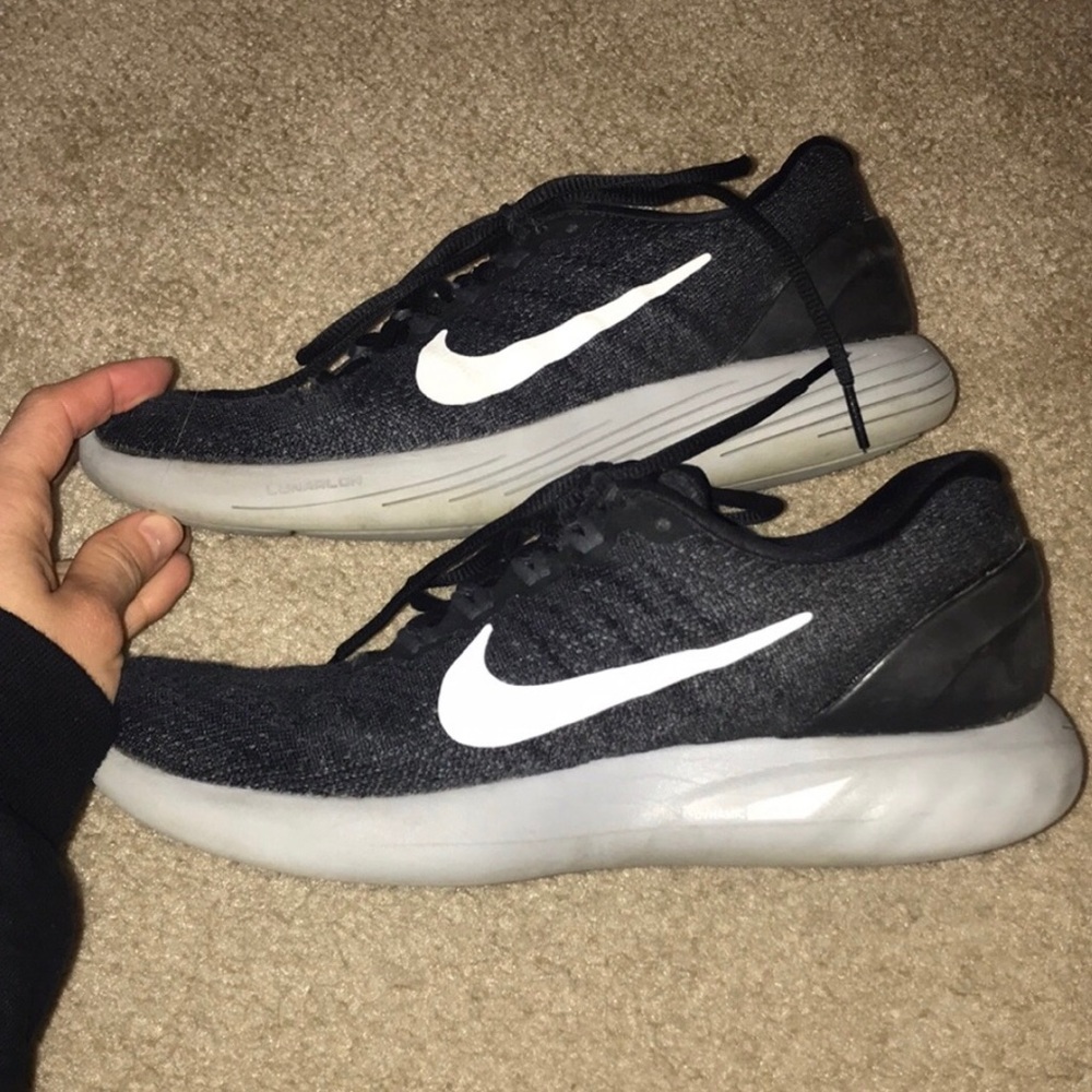 Black Nike Lunarglide Running Shoes